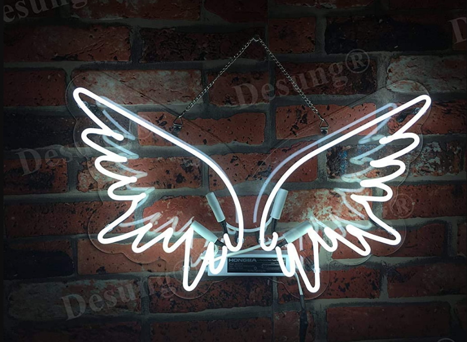 angel wings neon signs