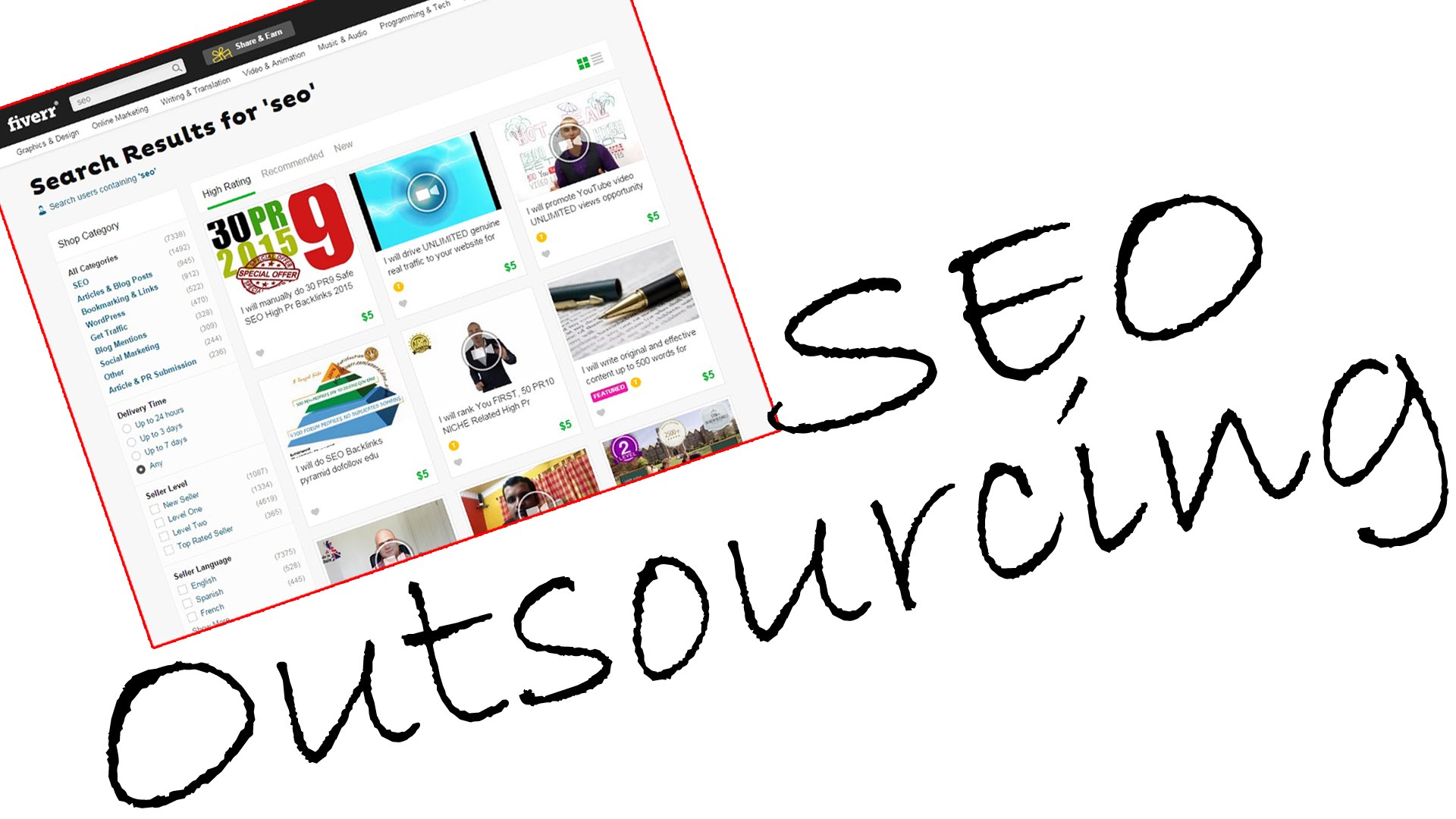 outsourcing an SEO agency